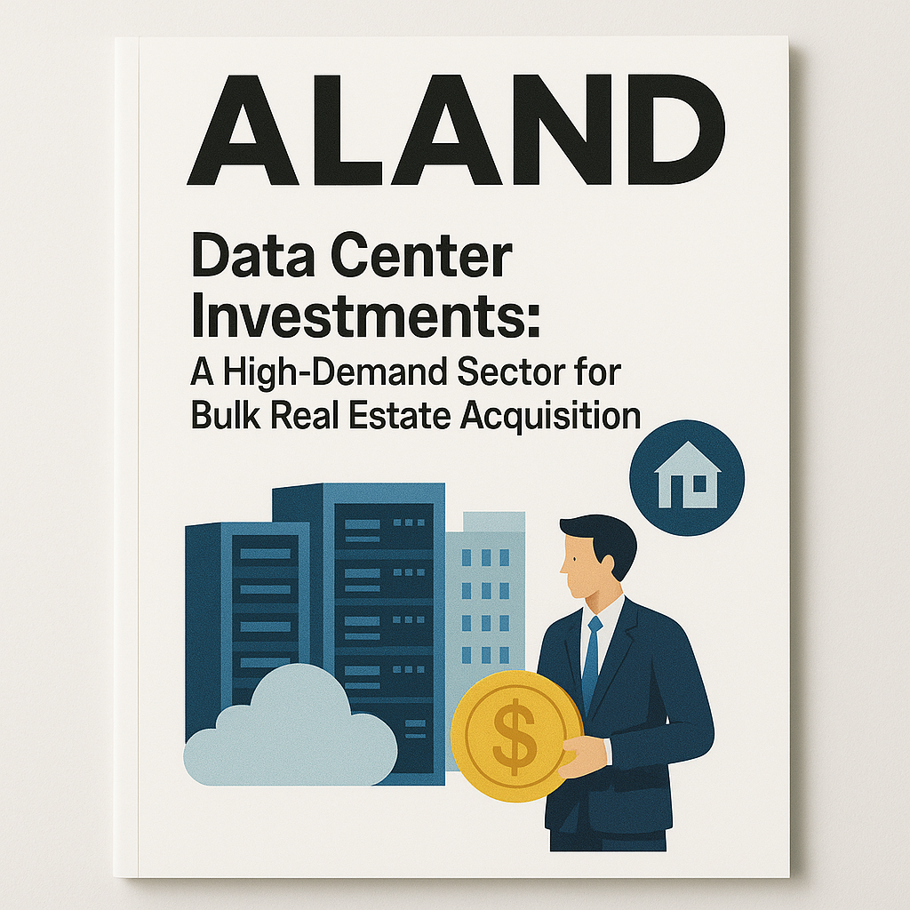 ALAND Magazine Cover - Data Center Investments and Real Estate Acquisition